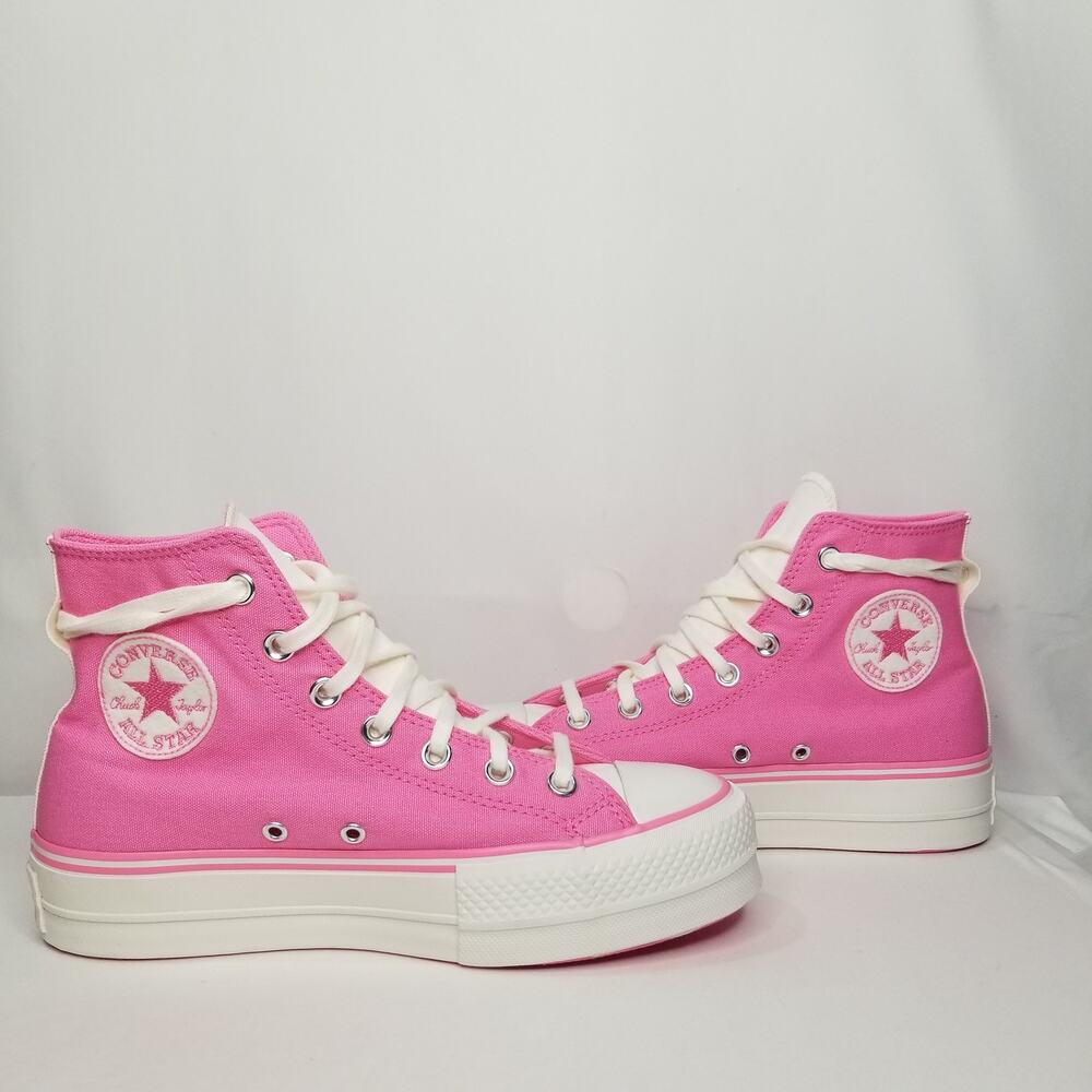 Converse Women's CTAS Lift Platform Retro Varsity Size 6 Pink #A07141C  NWT - Picture 2 of 7